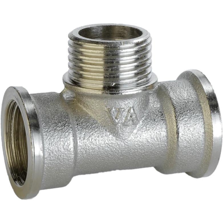Тройник 1/2″ВЗВ никелированный А0211А НК (000024920) Тройник 1/2″ВЗВ никелированный А0211А НК (000024920)
