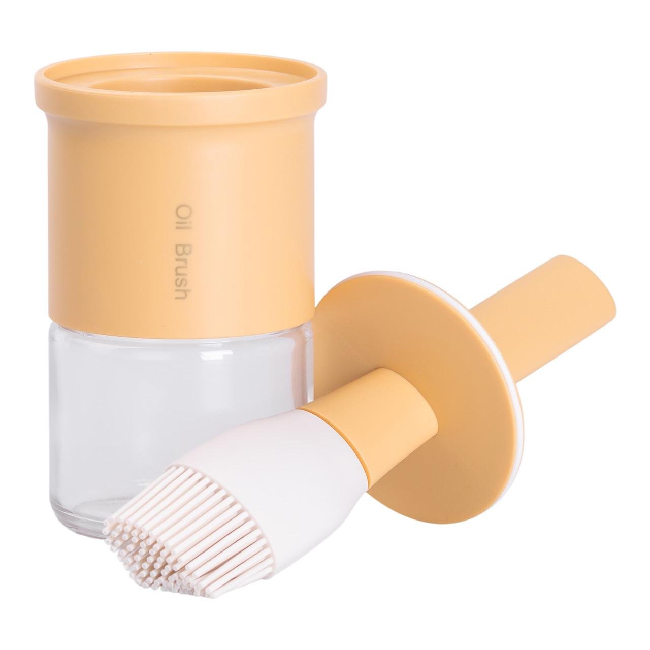 Баночка для олії з пензликом 300 мл Жовтий (HP-34-11Y) - фото 3 Баночка для олії з пензликом 300 мл Жовтий (HP-34-11Y) - фото 3