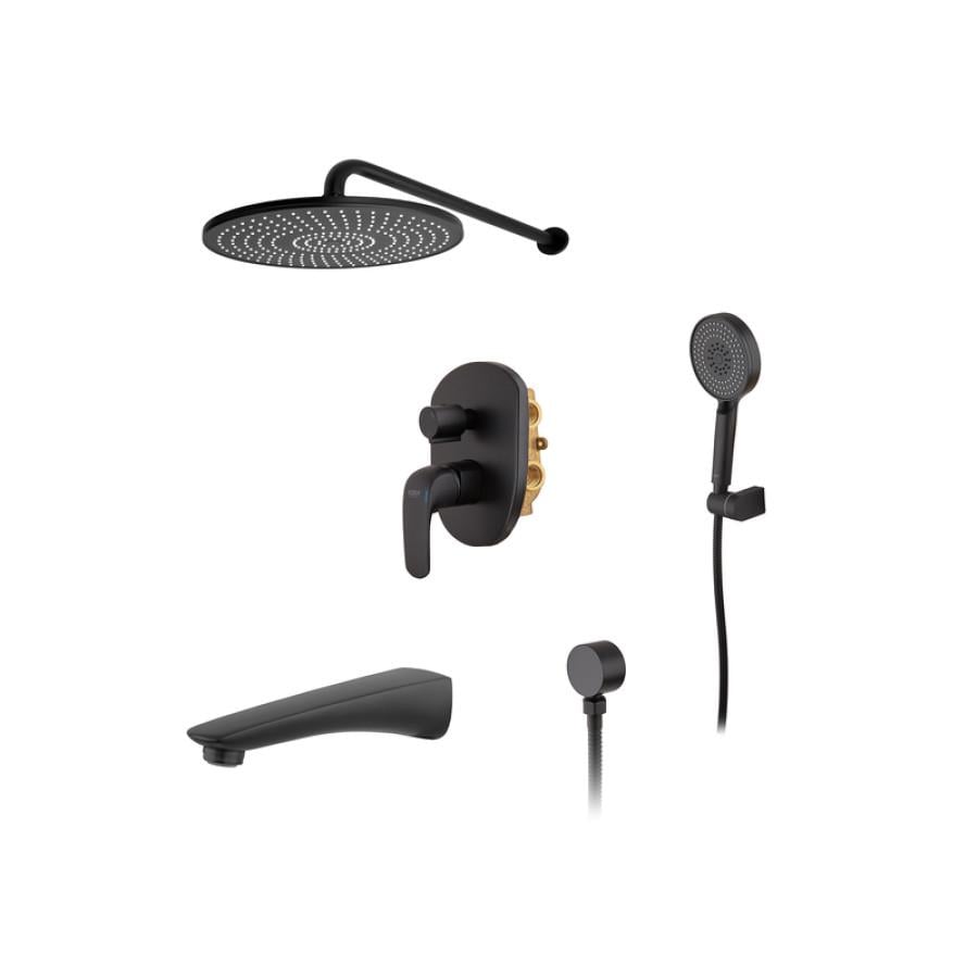 Душевая система встроенная со смесителем KOER KB-64008-05 Black (KR3477) Душевая система встроенная со смесителем KOER KB-64008-05 Black (KR3477)