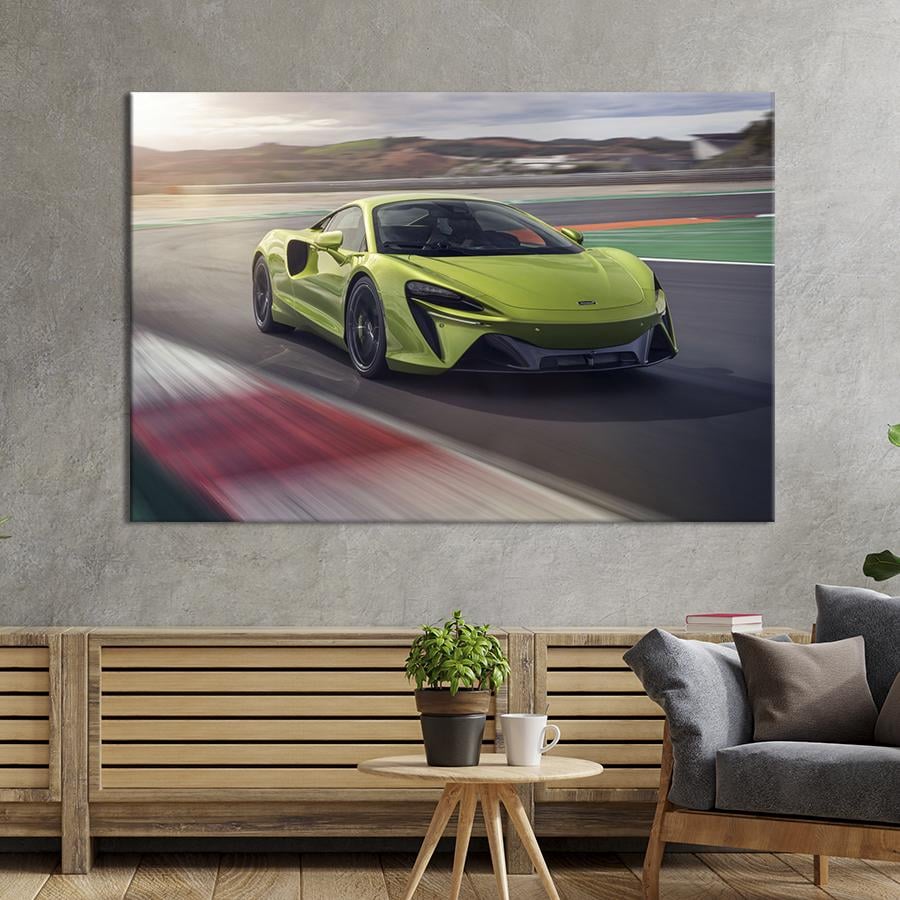 Картина на холсте Автомобиль Макларен Артура 122x81 см (1280-1)
