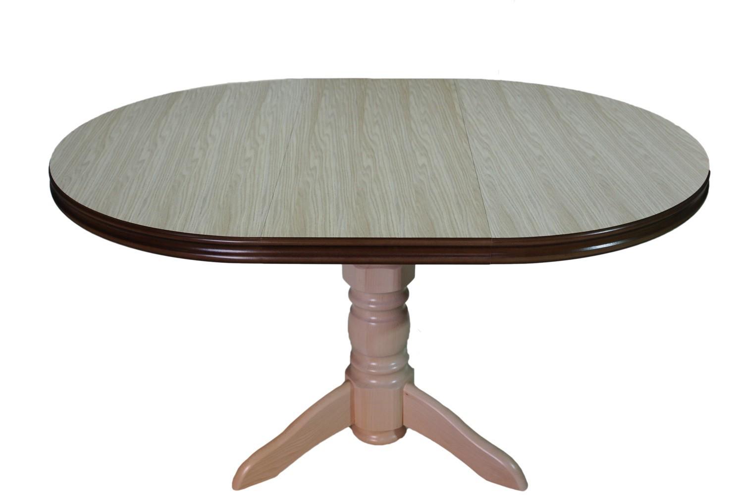 Стол обеденный круглый Скиф СТ-2 100х100-140 см Натуральный прозрачный лак (25364656) - фото 2 Стол обеденный круглый Скиф СТ-2 100х100-140 см Натуральный прозрачный лак (25364656) - фото 2