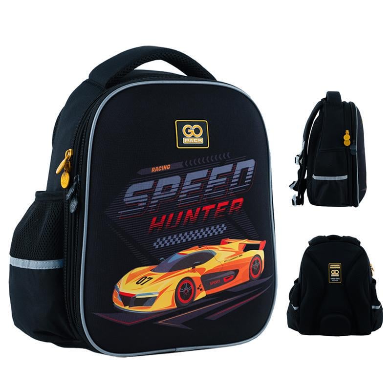 Рюкзак шкільний GoPack Education Speed Hunter 34,5х26х12,5 см 12 л Чорний (GO24-165S-3) - фото 4