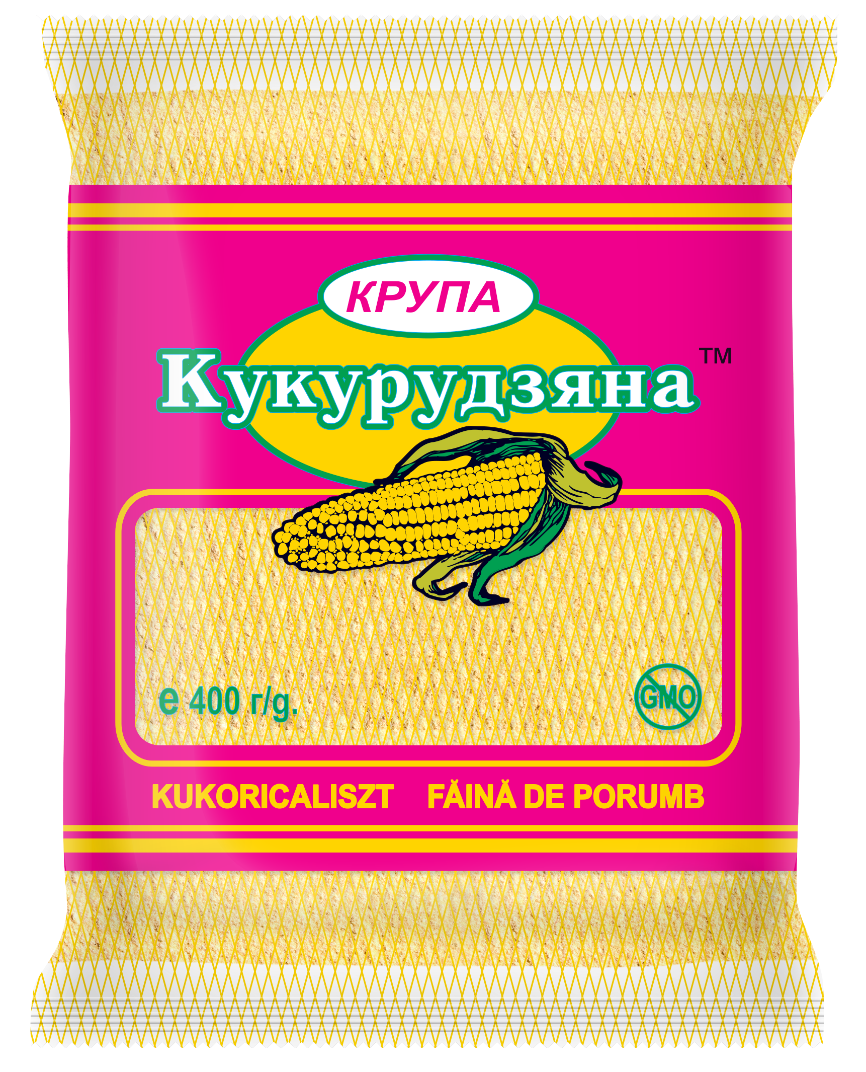 Борошно кукурудзяне Хатинка 400 г (4820174600266)