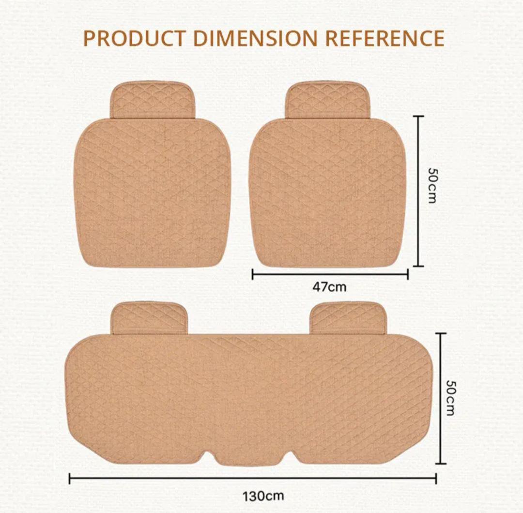 Накидки на передние сиденья авто универсальные Бежевый - фото 5