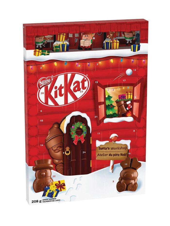 Адвент календарь Kitkat Advent Calendar с шоколадными фигурками 208 г