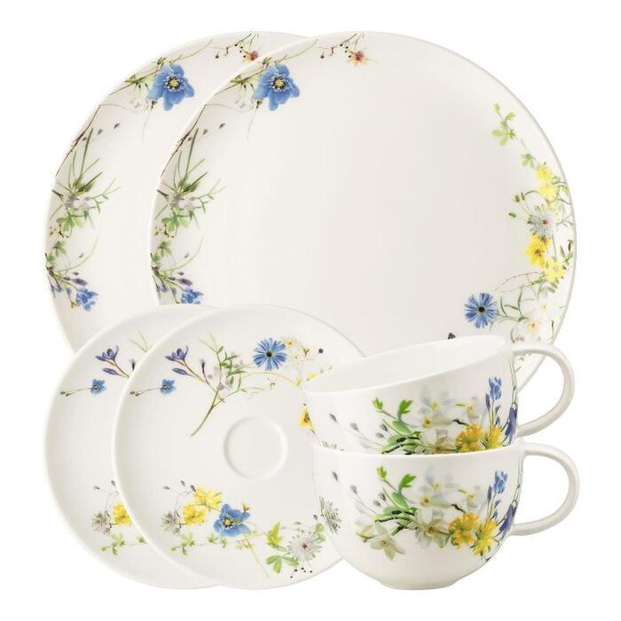 Сервиз кофейный Rosenthal Classic Brillance Fleurs des Alpes 2 персоны 6 пр.
