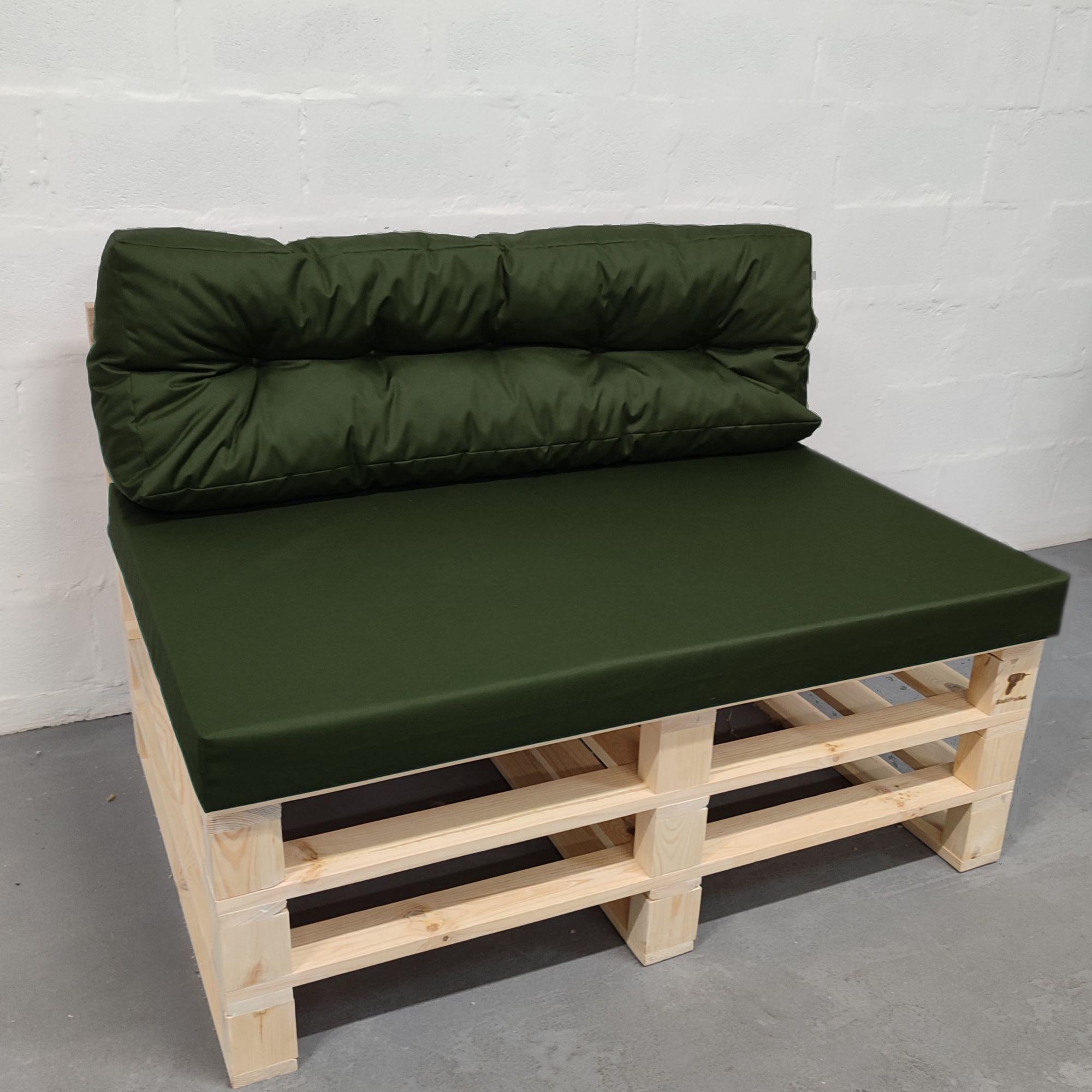 Комплект водоотталкивающих подушек для паллет-дивана eGarden оксфорд 120x80x10/120x45x12 см Хаки (5708) - фото 1 Комплект водоотталкивающих подушек для паллет-дивана eGarden оксфорд 120x80x10/120x45x12 см Хаки (5708) - фото 1