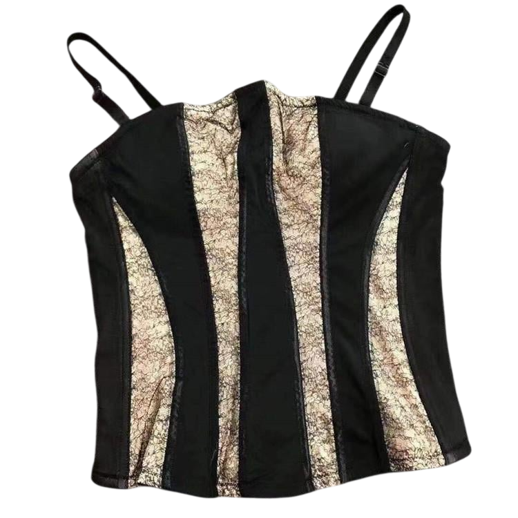 Топ-корсет с регулируемыми бретелями L Черный (K3-146-1555-L)