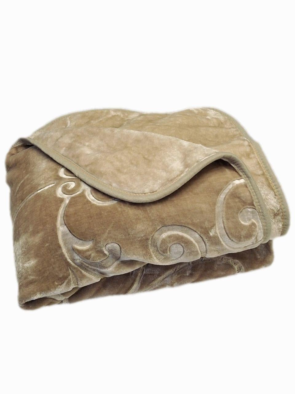 Плед-покрывало велюровый Colorful Home 210х230 см Бежевый (1755)