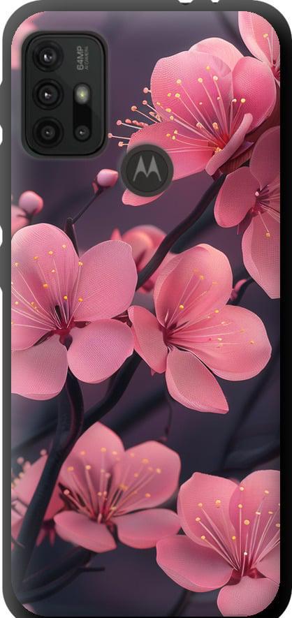 Чехол на Motorola Moto G20 Пурпурная сакура (6075b-2461-42517)