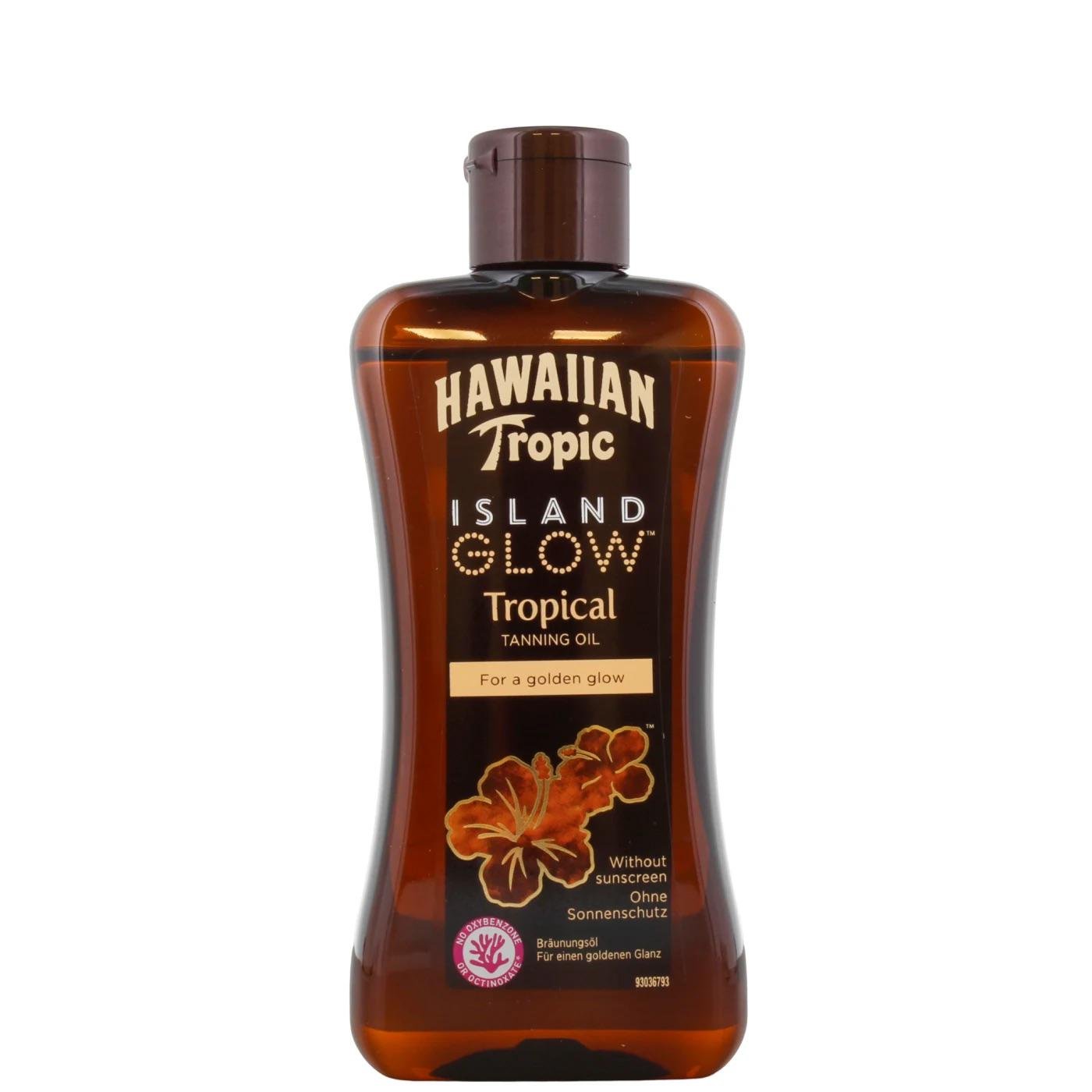 Масло для загара Hawaiian Tropic Island Glow Oil 200 мл - фото 1