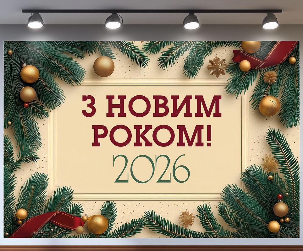 Баннер-фотозона Новый год 240x160 см №46309 Баннер-фотозона Новый год 240x160 см №46309