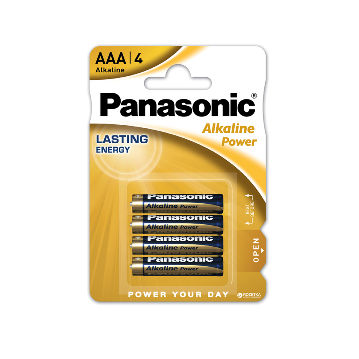 Батарейка Panasonic LR06 Alkaline Power shrink 4 шт. (LR6APB/4P) - фото 1