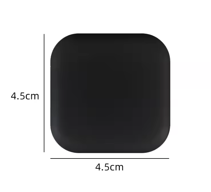 Стопор дверной самоклеящийся силиконовый квадрат 4,5х4,5х1 см Black (27455398) - фото 2