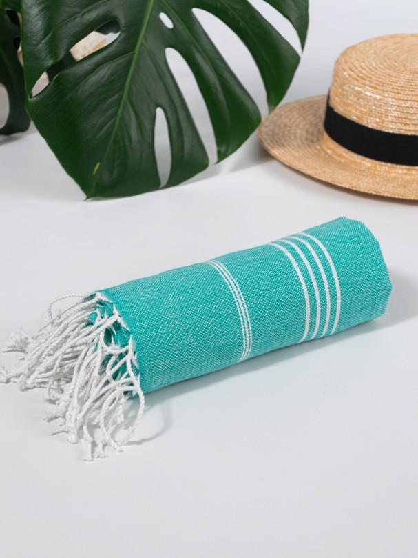 Полотенце Peshtemal Beach Pool Spa 100х180 см Изумрудный (17712652) - фото 7