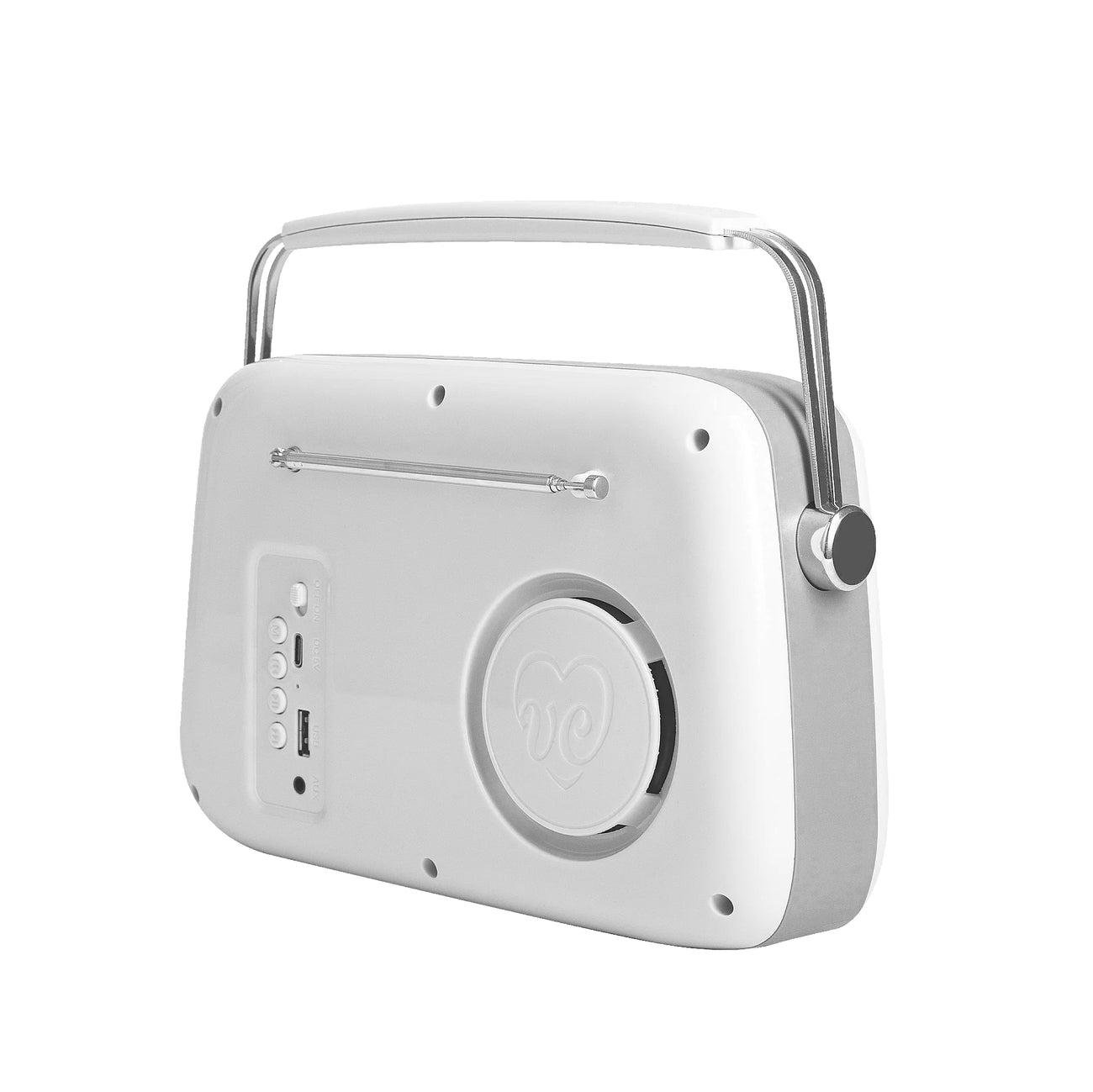 Радіо у ретро стилі Bluetooth Vintage Cuisine металева ручка Білий - фото 3