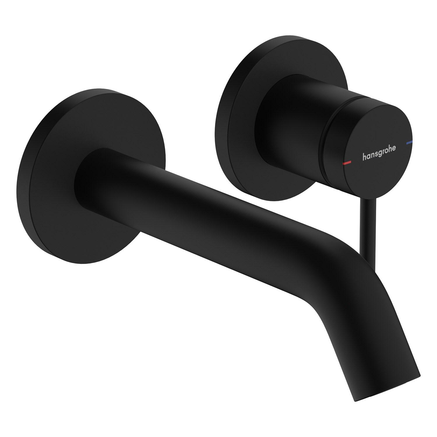 Часть внешняя смесителя Hansgrohe Tecturis S 73350670 настенный однорычажный Черный (197562)