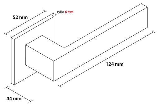 Дверна ручка Metal-Bud Cube Q Slim PVD Латунь полірована (ZCUKSMB) - фото 5