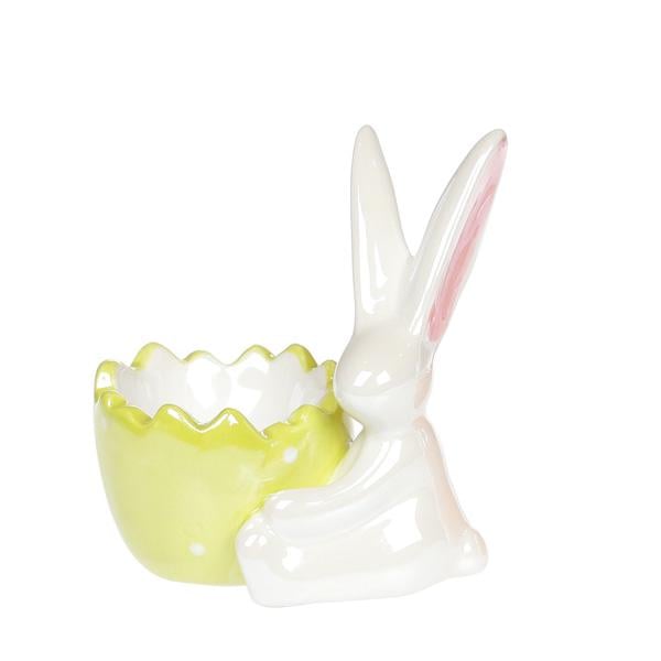 Подставка для яйца керамическая BonaDi Зайка Зеленый (733-307)