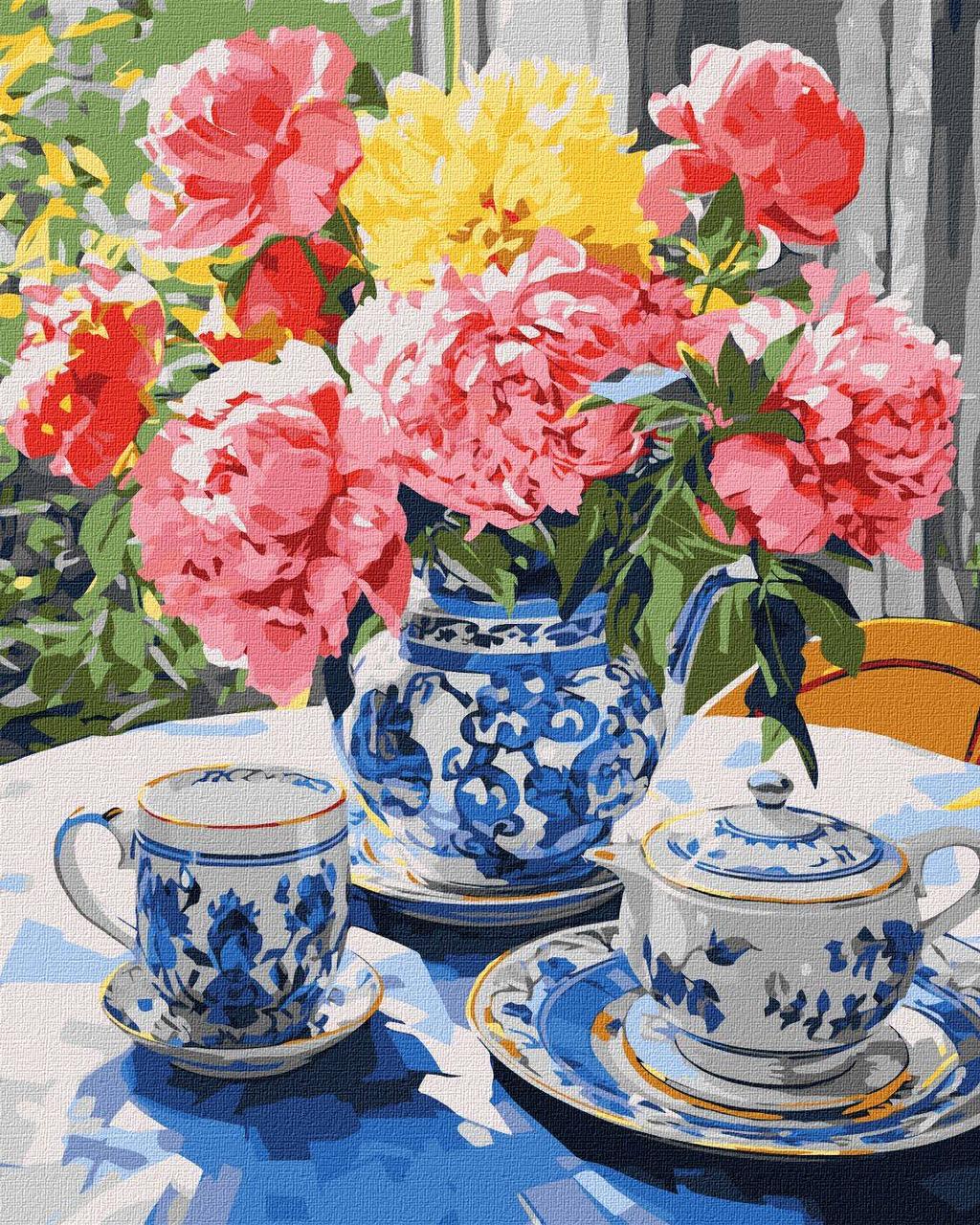 Картина по номерам Ideyka Чаепитие на веранде 40х50 см (2824287311)