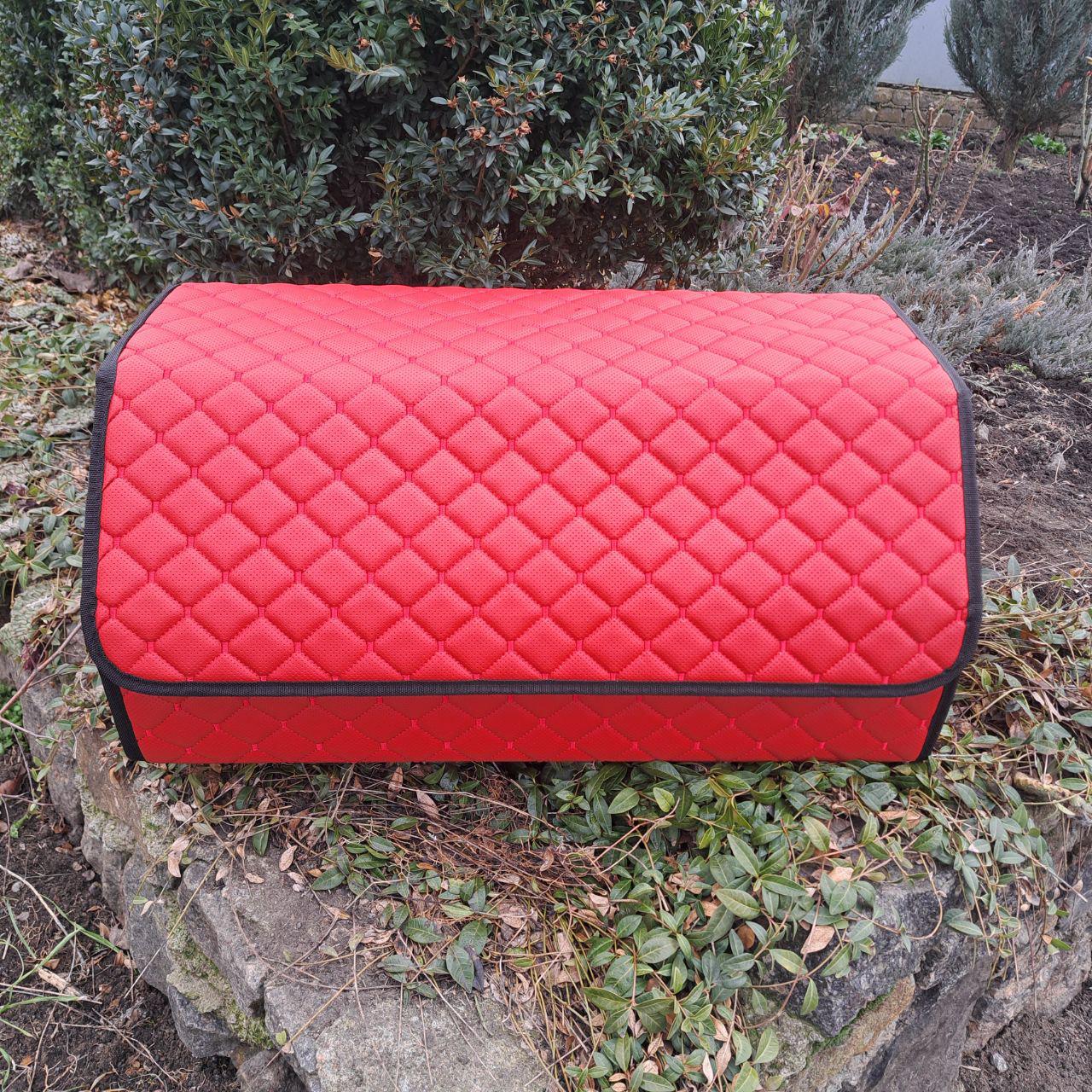 Органайзер в багажник авто с перфорированной эко-кожи L 65x30x30 см Красный (87353adc) Органайзер в багажник авто с перфорированной эко-кожи L 65x30x30 см Красный (87353adc)