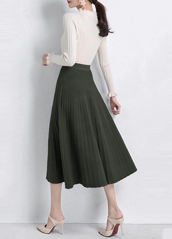 Юбка миди двусторонняя Forza Viva MW-KS-1889A трикотажная р. 44 Изумрудный (17852308) - фото 3 Юбка миди двусторонняя Forza Viva MW-KS-1889A трикотажная р. 44 Изумрудный (17852308) - фото 3