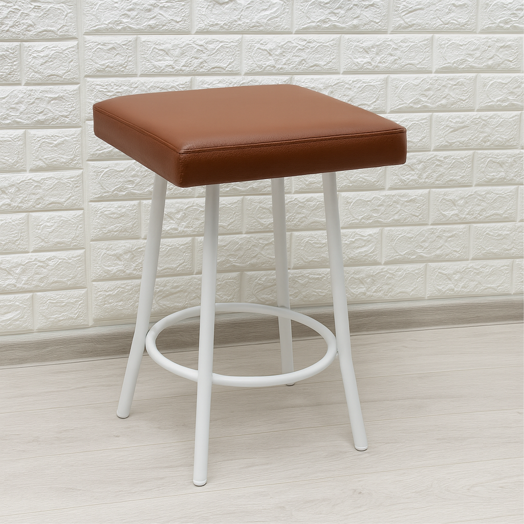 Табурет кухонний Tutty+ 30х30х45 см Коричневий/Білий (28374351)