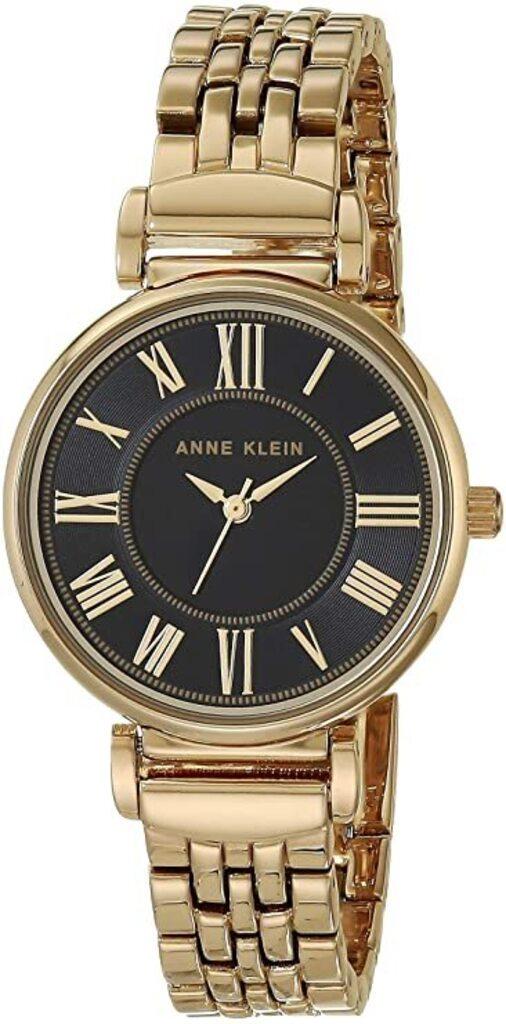 Наручные часы женские Anne Klein AK/2158BKGB с черным циферблатом и стальным браслетом