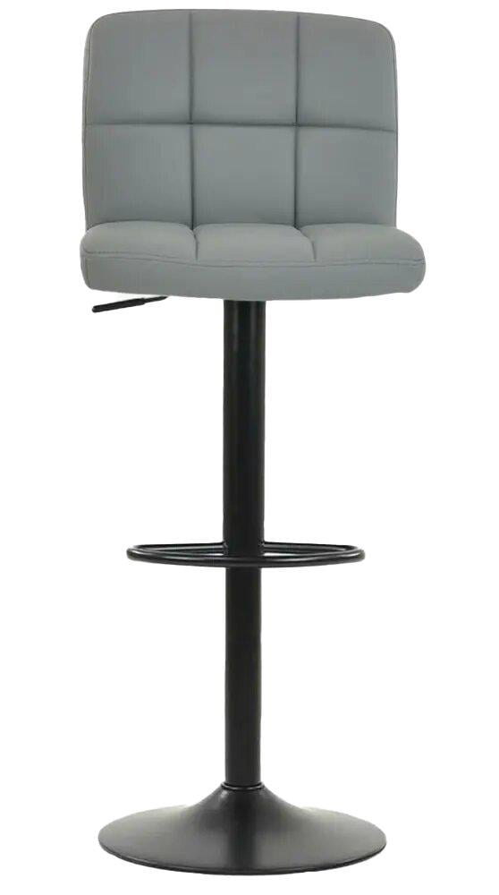 Барний стілець Bonro B-0106 зі спинкою Чорний/Сірий (28211319) - фото 4 Барний стілець Bonro B-0106 зі спинкою Чорний/Сірий (28211319) - фото 4