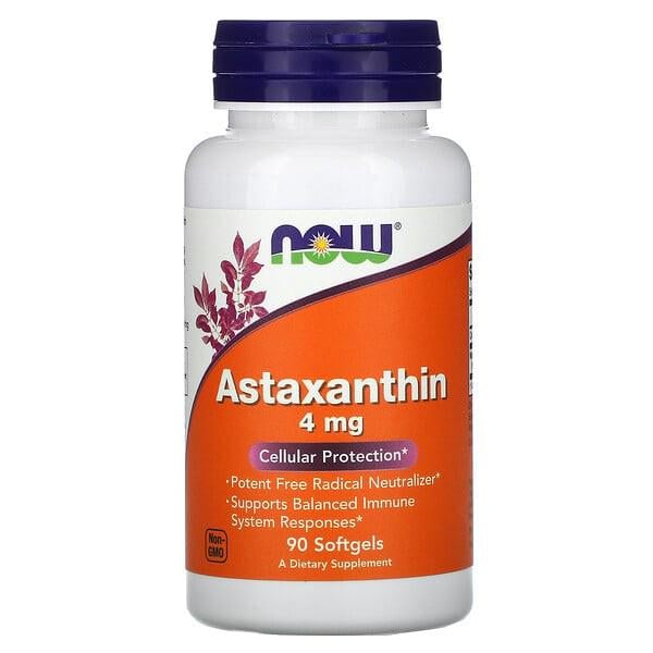 Астаксантин Now Foods Astaxanthin 4 мг 90 кап. (1340)