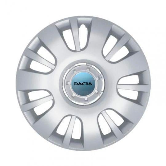 Автомобильные колпаки SKS 312 R15 с логотипом Dacia 4 шт. Серебристый