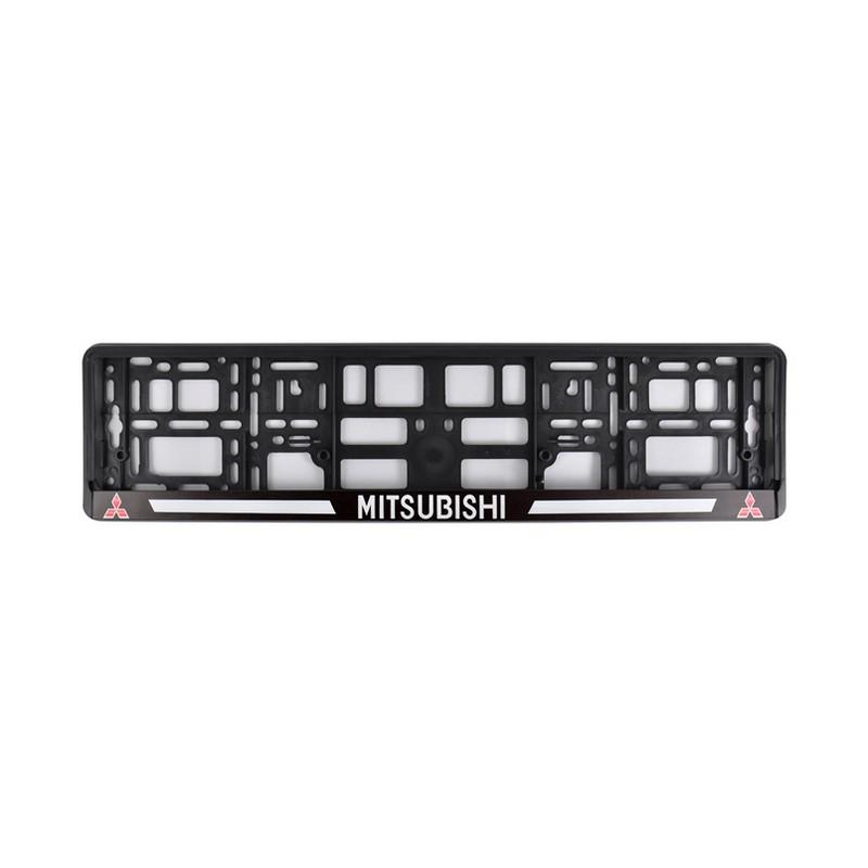 Рамка номерного знака CarLife для Mitsubishi Черный (NH152)