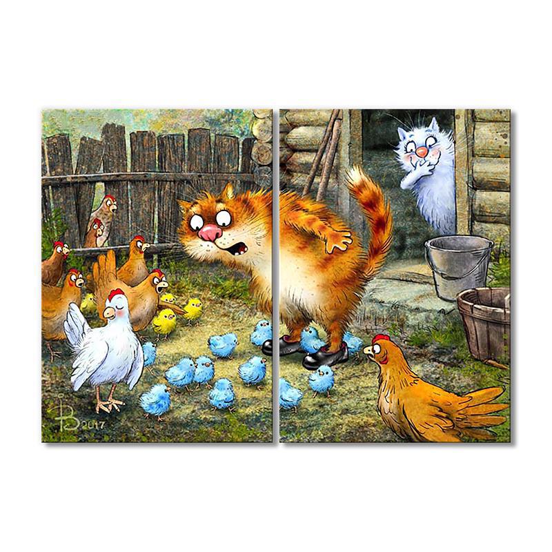 Модульная картина Наваждение 2 модуля 80x120 см