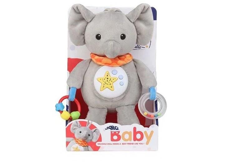 Ночник Hola Слоненок колыбельная/подсветка Gray (139006)