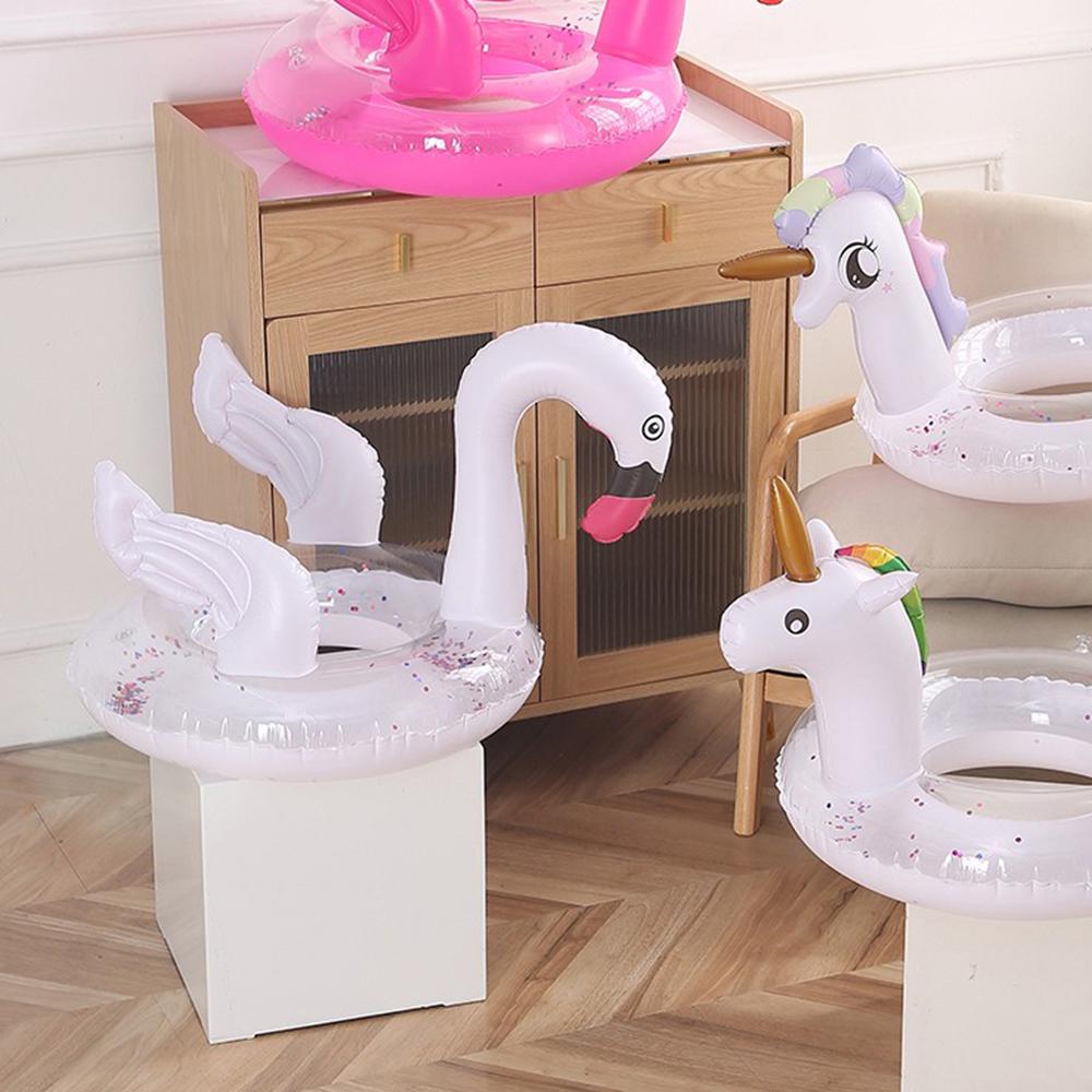 Надувной круг детский Фламинго для плавания 70 см Белый (52-BT-6510-1) - фото 4 Надувной круг детский Фламинго для плавания 70 см Белый (52-BT-6510-1) - фото 4