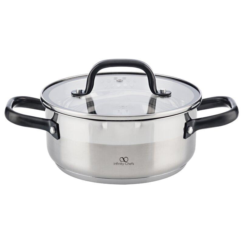 Кастрюля с крышкой Bergner BGIC-3621 4 л Нержавеющая сталь (14386476)
