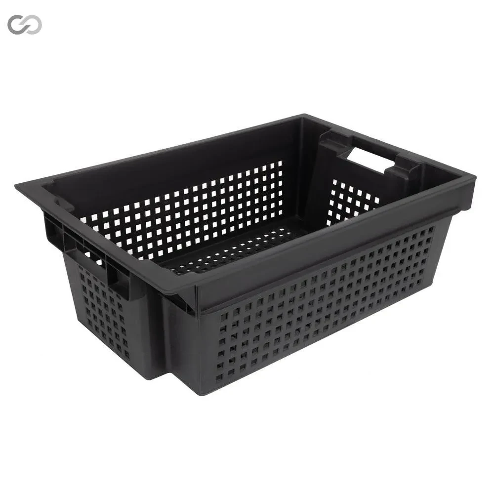 Ящик пластиковий перфорований SoloPlast для овочів і фруктів 600x400x200 мм (ЯПМ.04) - фото 2