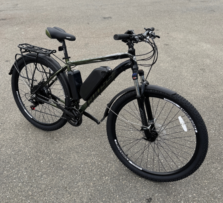 Велосипед з Е-комплектом з багажником Flash 2025 29" 48 В 500 Вт MXSUS 10 Ah до 35 км запас ходу дисплей LSD10 Pas-асистент