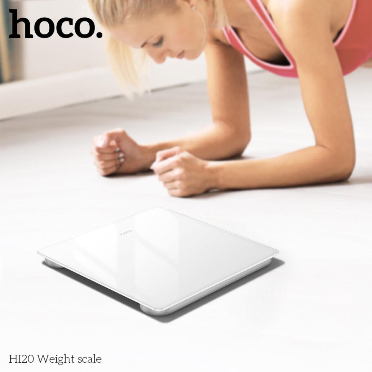 Ваги підлогові електронні Hoco HI20 Weight scale до 180 кг 2xAAA White (6942007624114) - фото 6 Ваги підлогові електронні Hoco HI20 Weight scale до 180 кг 2xAAA White (6942007624114) - фото 6