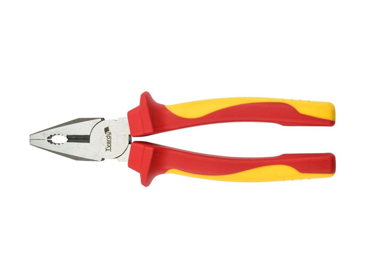 Плоскогубці діелектричні Tvardy VDE 1000V 200 мм (T00902) Плоскогубці діелектричні Tvardy VDE 1000V 200 мм (T00902)