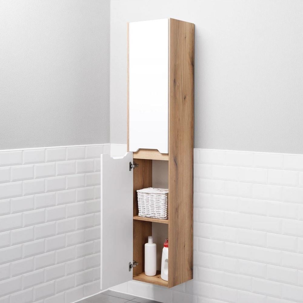 Пенал подвесной MVK Vostok Mirri 30 эмаль левый 300х300х1700 мм Белый матовый (mrp130wh-1) - фото 4 Пенал подвесной MVK Vostok Mirri 30 эмаль левый 300х300х1700 мм Белый матовый (mrp130wh-1) - фото 4