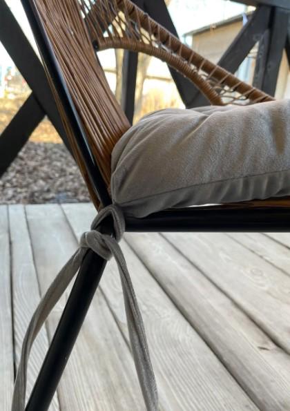 Подушка на стул/стул/кресло Decorator Velour 40х40х5 см Серый (84-103) - фото 4 Подушка на стул/стул/кресло Decorator Velour 40х40х5 см Серый (84-103) - фото 4