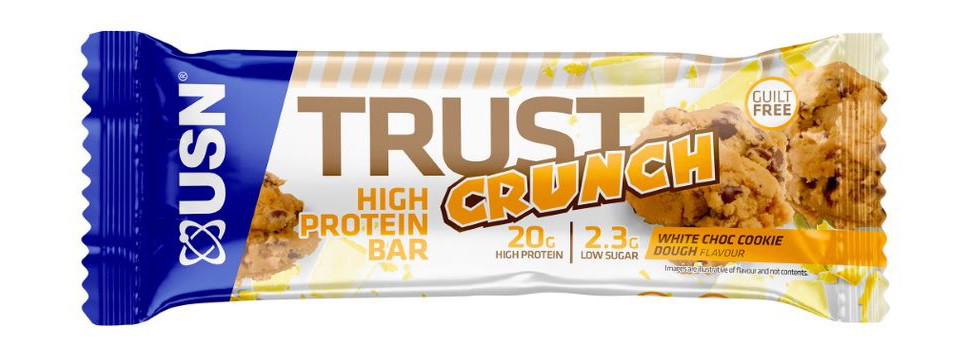 Вуглеводний батончик USN Trust Crunch 60 г Біле шоколадне печиво (22254-01)