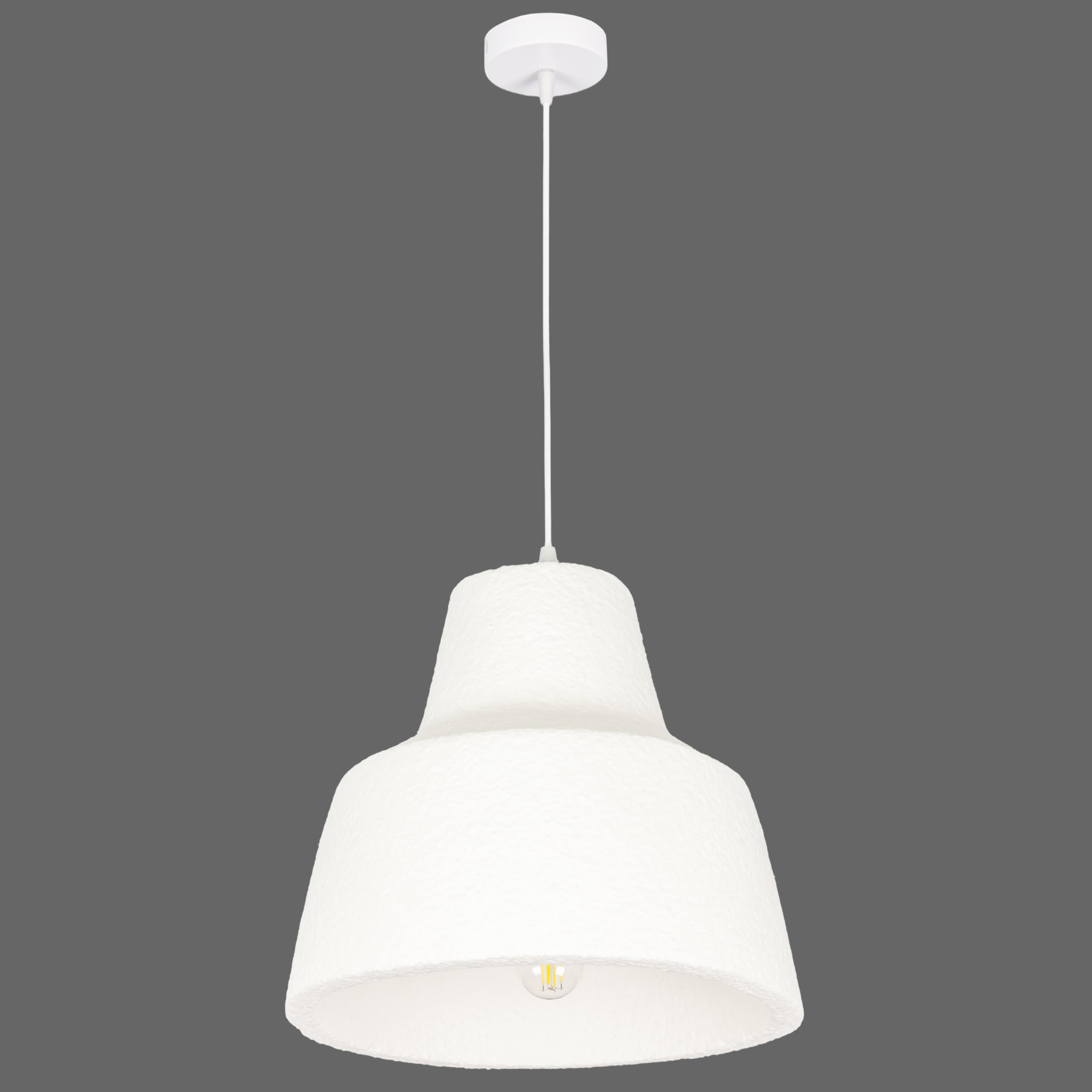 Люстра гипсовая Wabi-Sabi 34 см Белый (909-XL3624 (345) WH)