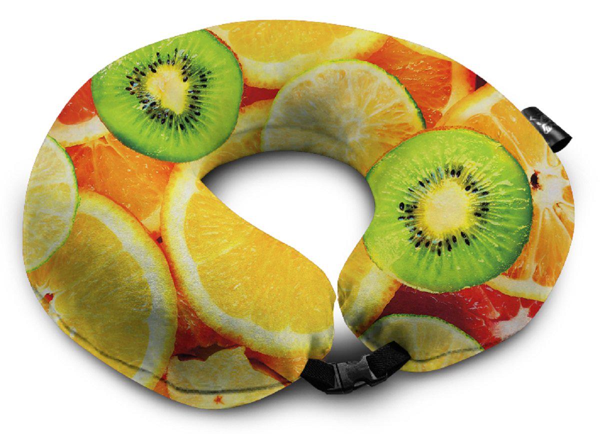 Подушка дорожная с рисунком Апельсин (P0407)