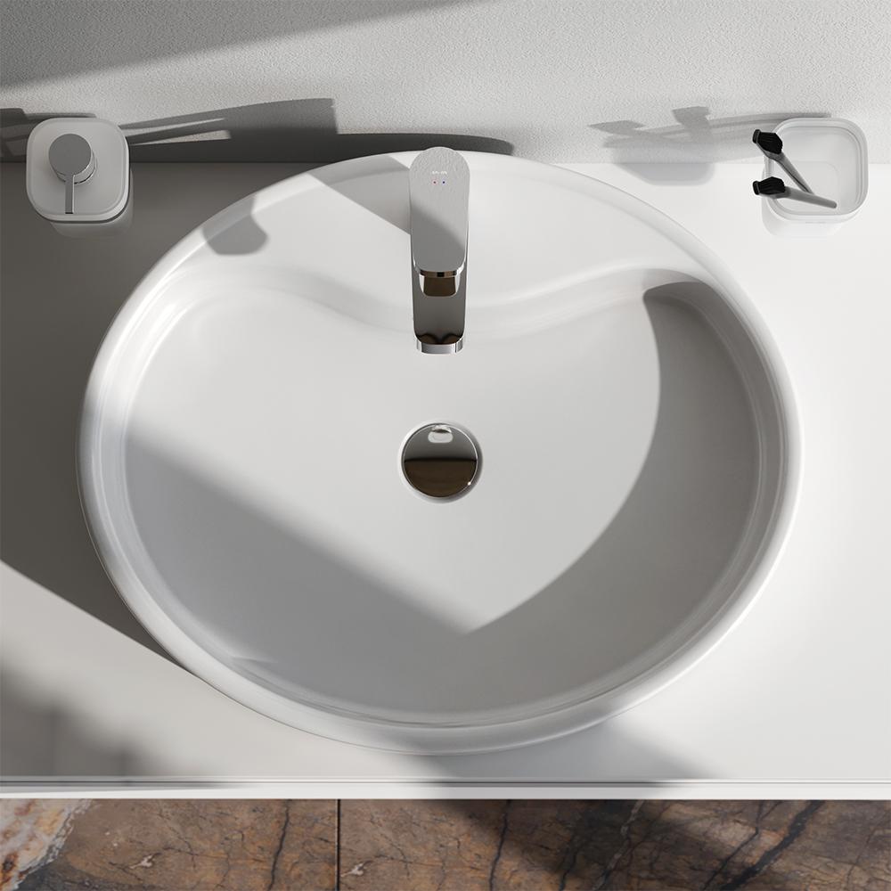 Умивальник накладний AM.PM Func MFAWCC20561WG 560x450x140 мм Білий (195807) - фото 3