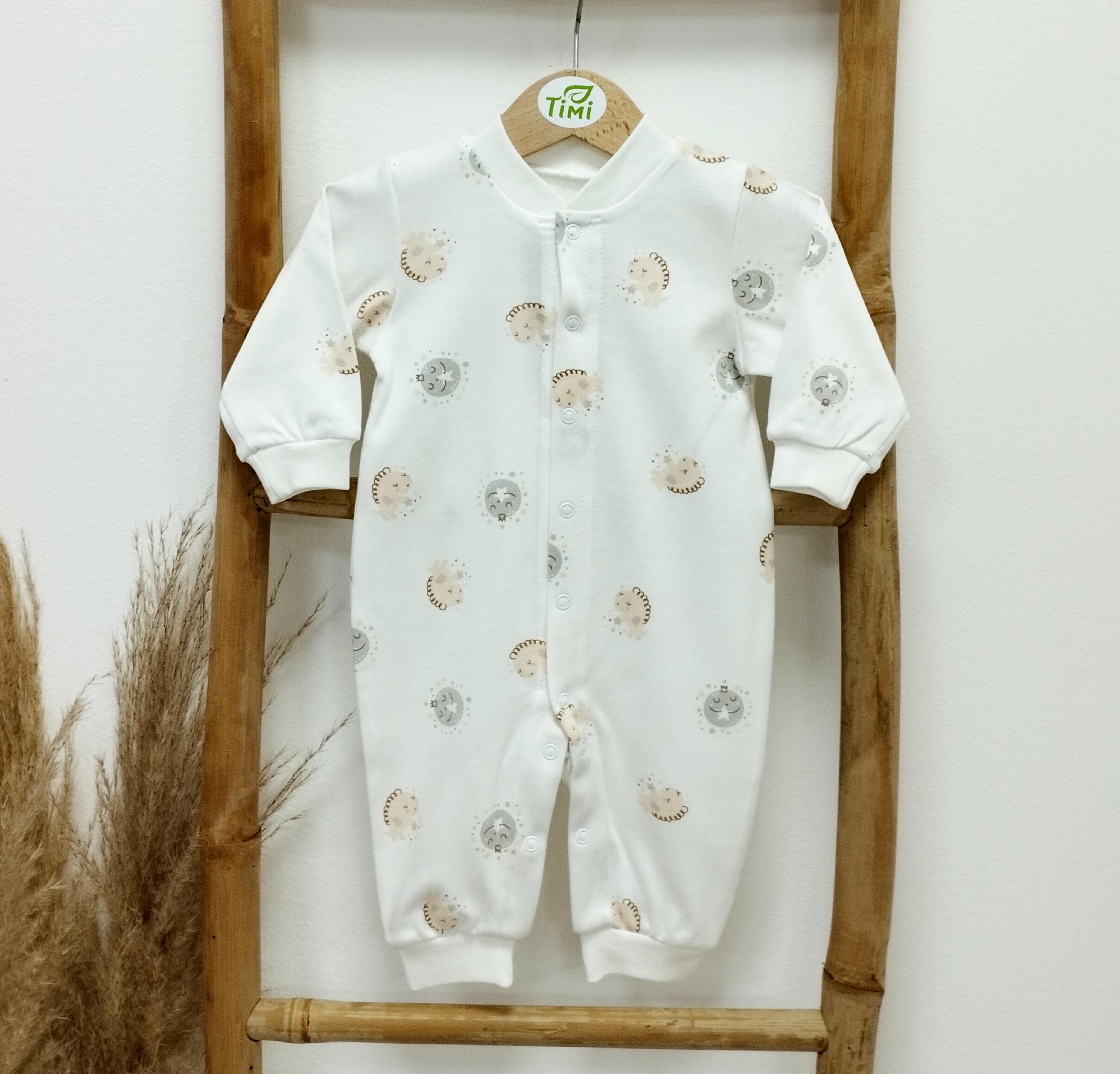 Чоловічок з відкритими ручками та ніжками Тімі текс Коники 62 см Молочний