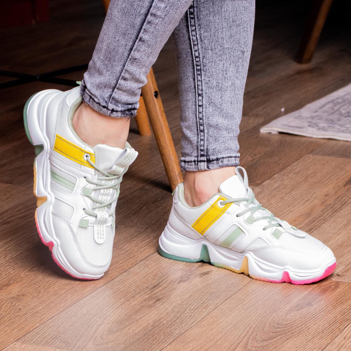 Кроссовки женские Fashion р. 36 22,5 см Белый (2097)