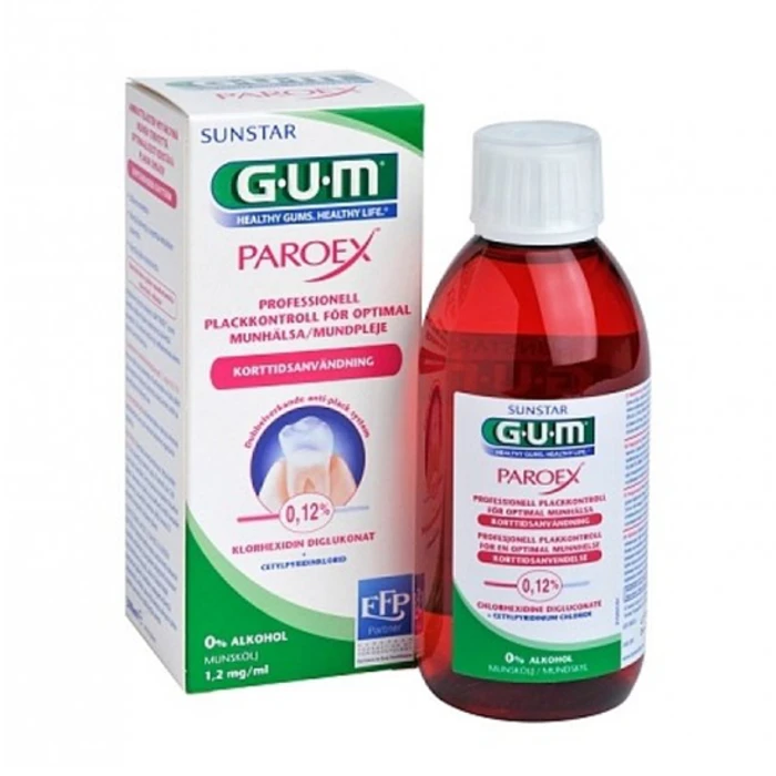 Ополіскувач для ротової порожнини GUM Paroex 0,12% хлоргексидину 0,12% хлоргексидину 300 мл (2474135119)