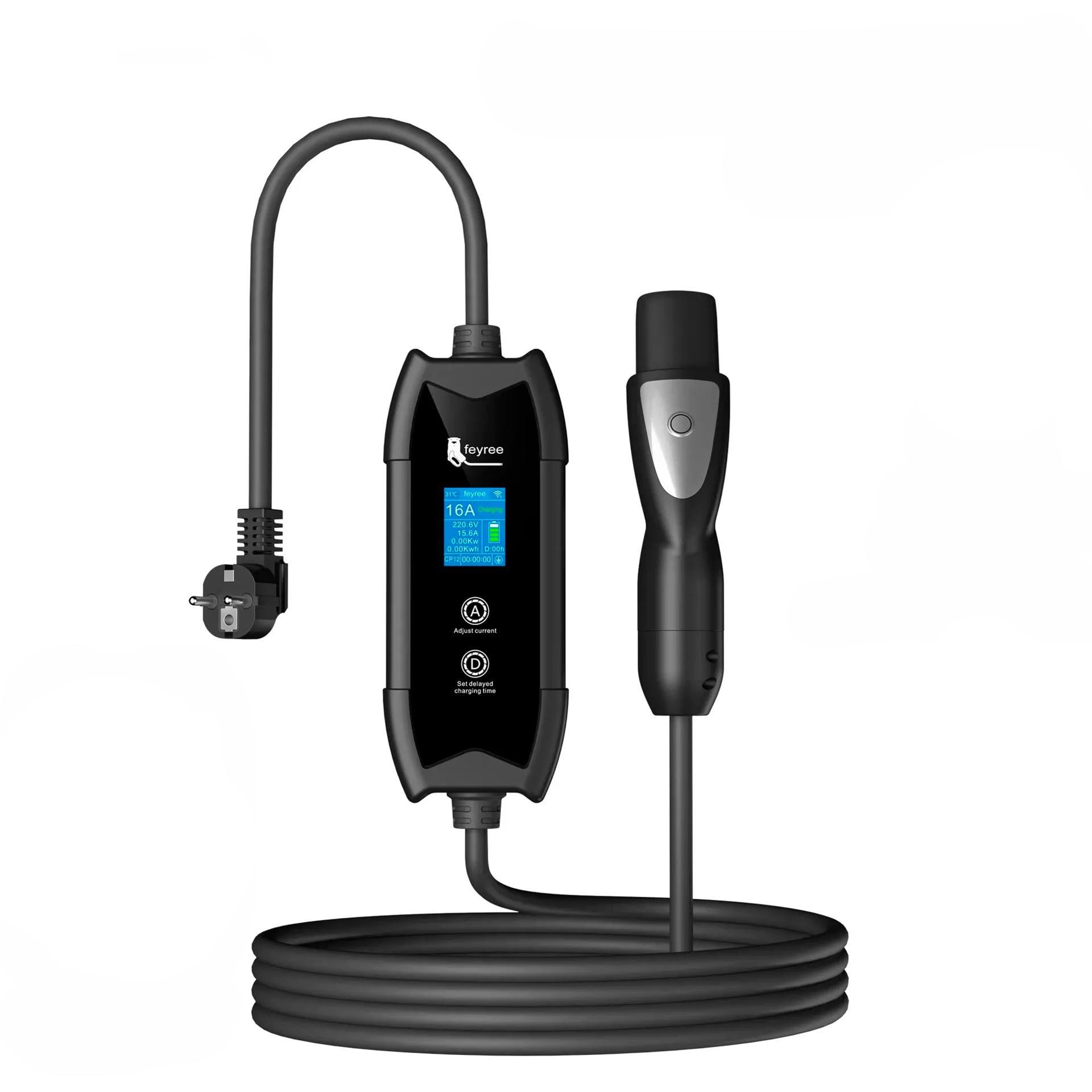Зарядка для электромобиля Feyree для Tesla 3,5 кВт 16A Wi-Fi (FY3.5-16-1PH-TS-F9-C5)